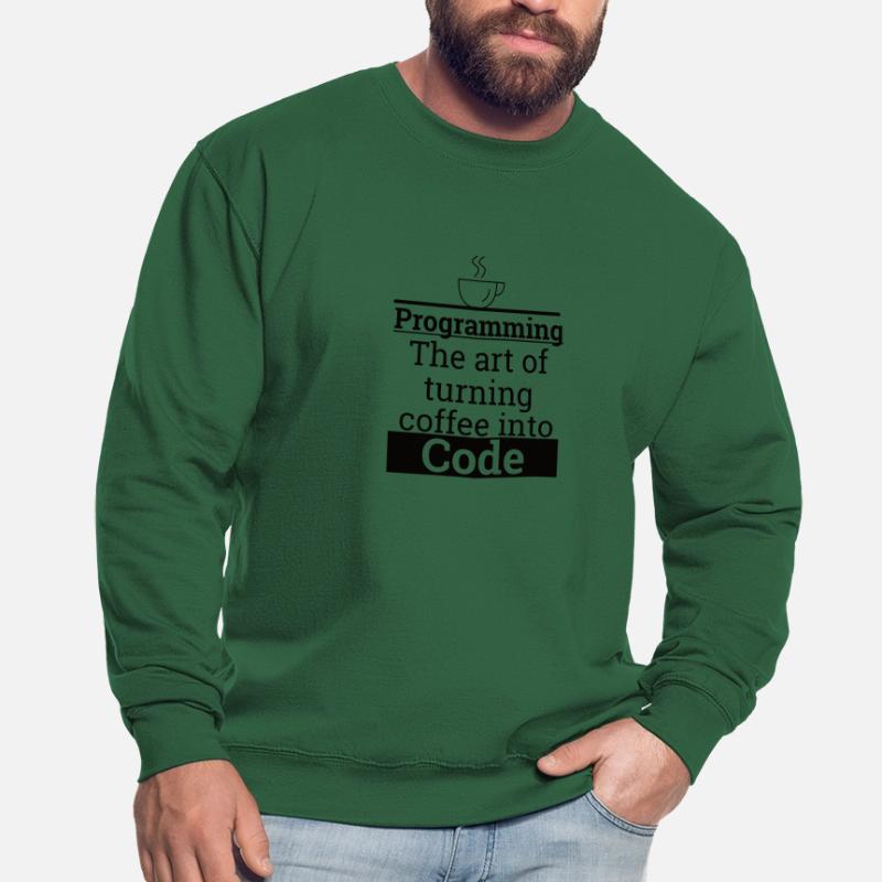 "Programming Coffee to Code" | Programmierer Unisex Pullover