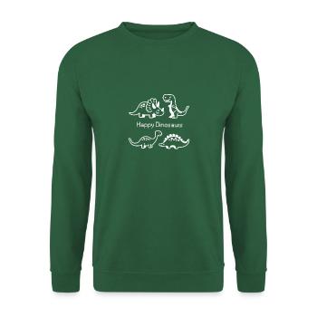 Dinosaures - Sweat-shirt Unisexe - vert foncé - Devant