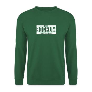 AUS BOCHUM UND STOLZ DRAUF STOLZER BOCHUMER - Unisex Pullover - Grün - Vorne