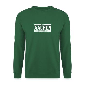 AUS AACHEN UND STOLZ DRAUF STOLZER AACHENER - Unisex Pullover - Grün - Vorne
