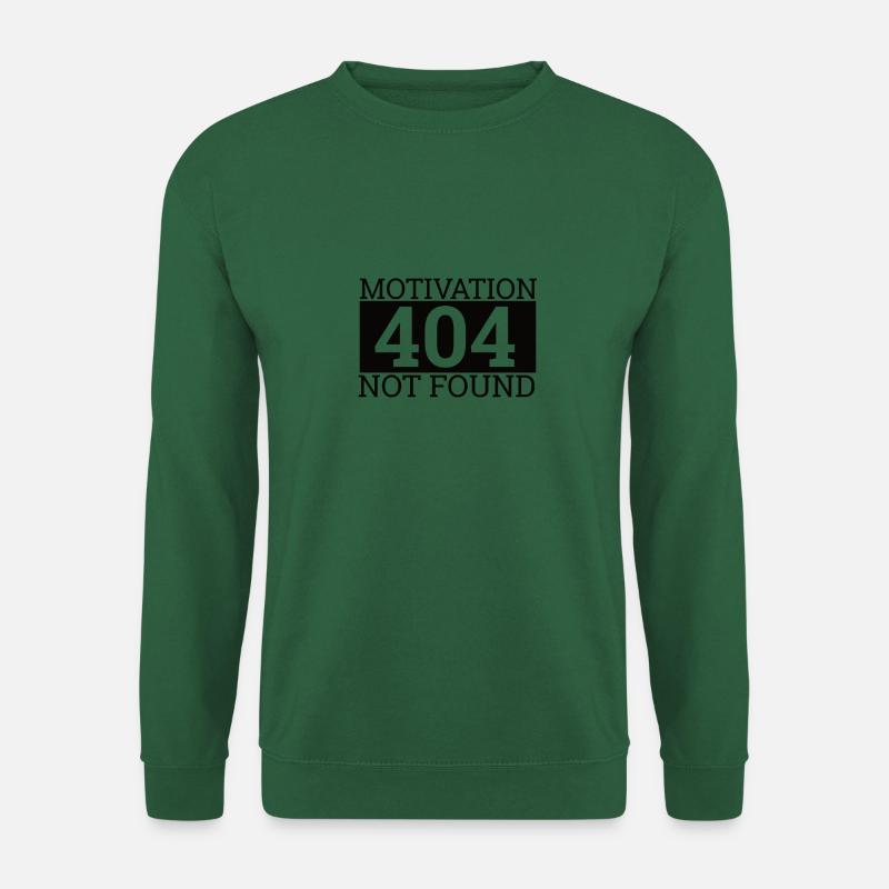 "404 Motivation not found" | Computer - Unisex Pullover - Grün