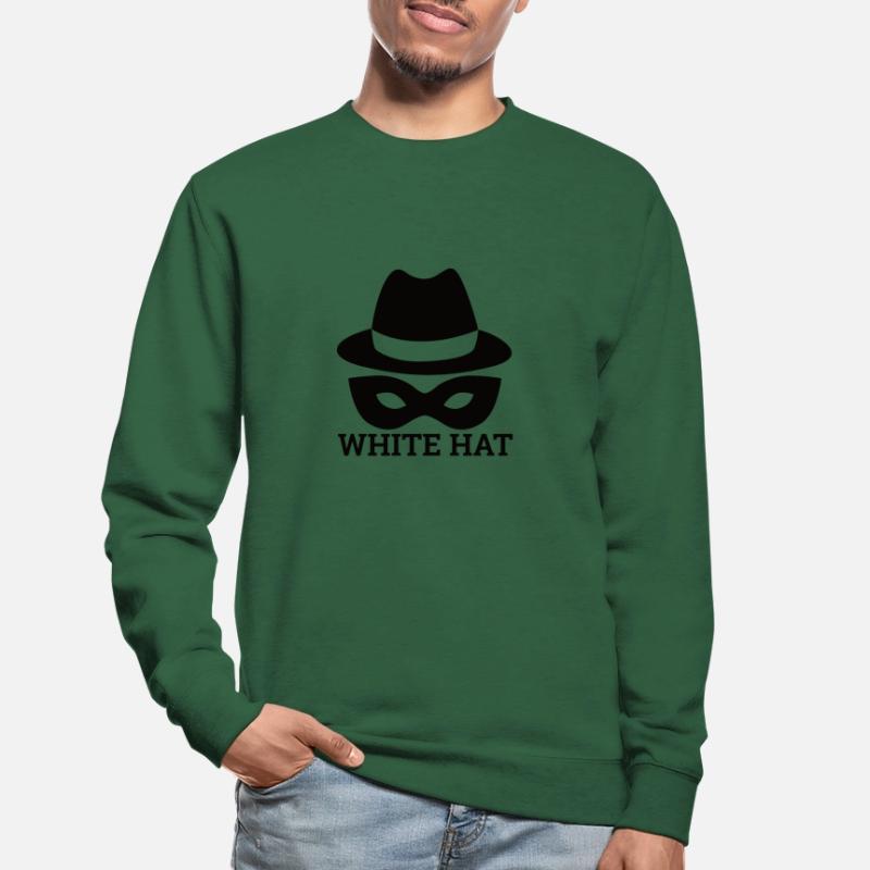 "White Hat Hacker" | Hackers, Computers Unisex Sweatshirt