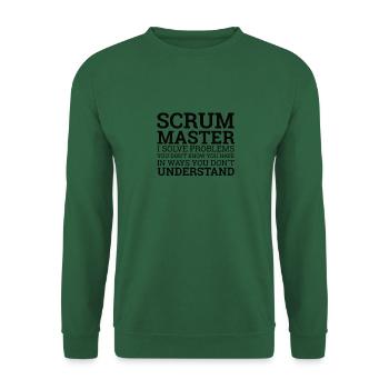 « Scrum Master » | - Sweat-shirt Unisexe - vert foncé - Devant