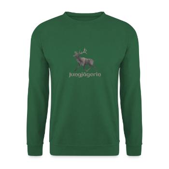 Cerf - jeune chasseur - Sweat-shirt Unisexe - vert foncé - Devant