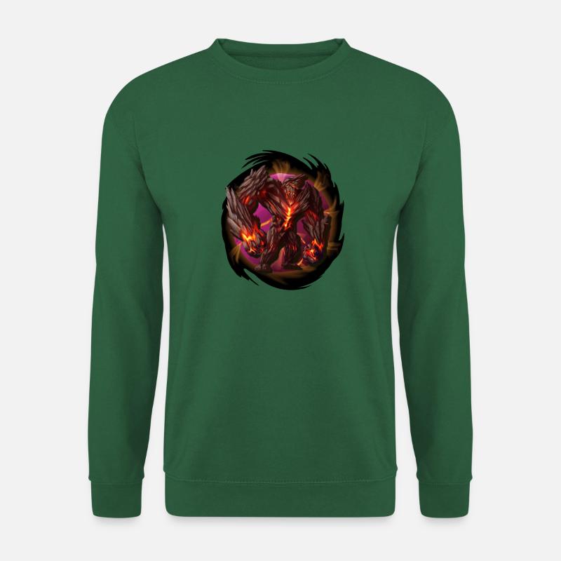 Lavastein Golem | Kreatur Charakter Design - Unisex Pullover - Grün