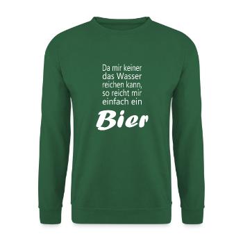 Bier trinken Bierzelt Biergarten Bierliebhaber - Unisex Pullover - Grün - Vorne