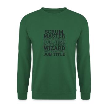 "Scrum Master" | Scrum Master - Unisex Sweatshirt - green - Front