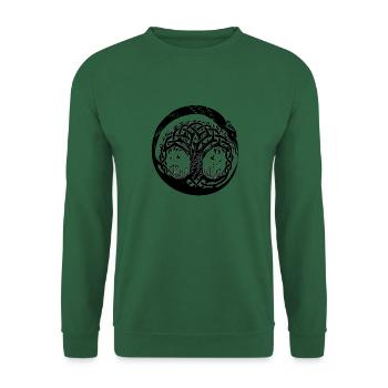 Celtic Ireland Viking Celtic Knot Pattern Tree - Unisex Sweatshirt - green - Front