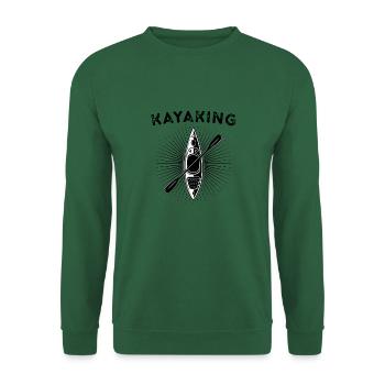 kayak paddling paddling canoe paddle boat - Unisex Sweatshirt - green - Front