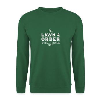 Lawn & Order Special Mowing Unit Funny Lawn Care - Unisex Sweatshirt - green - Front