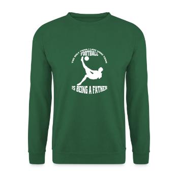 Fußball Vater Fußballtrainer Fußballspieler Papa - Unisex Pullover - Grün - Vorne