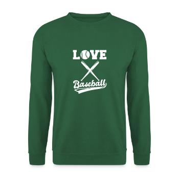 Liebe Baseball - Unisex Pullover - Grün - Vorne