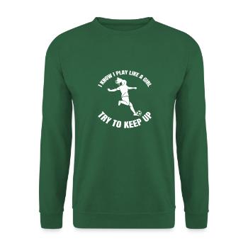 Football Girl Football Player Football Coach Woman - Unisex Sweatshirt - green - Front