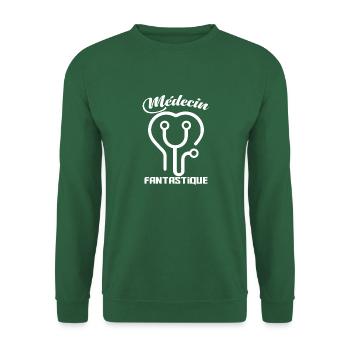 Tshirt femme Médecin fantastique - Sweat-shirt Unisexe - vert foncé - Devant