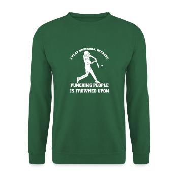 Baseball Gift Baseball Game Baseball Lovers - Unisex Sweatshirt - green - Front