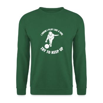Bowling Bowler Bowling Cone Gift Bowling Ball - Unisex Sweatshirt - green - Front