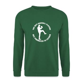 Baseballliebhaber Baseball Vater Baseballspiel Dad - Unisex Pullover - Grün - Vorne