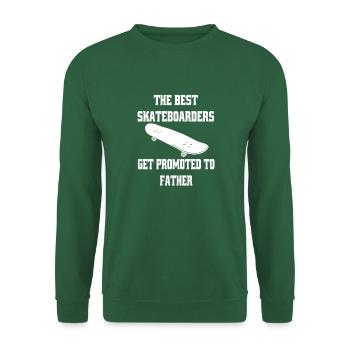 Skateboard Sakten Skater Skateboarding Vater - Unisex Pullover - Grün - Vorne