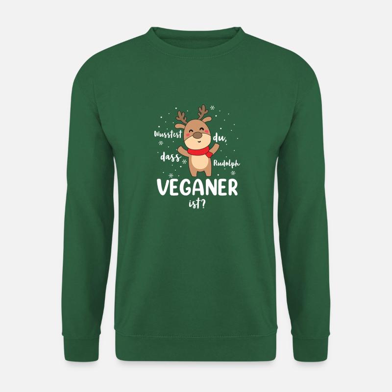Wusstest du, dass Rudolph Veganer ist? - Unisex Pullover - Grün