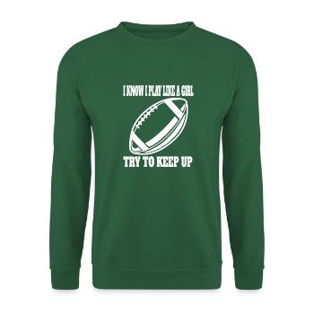 Fan de football américain Fan de football féminin Entraîneur de football - Sweat-shirt Unisexe - vert foncé - Devant