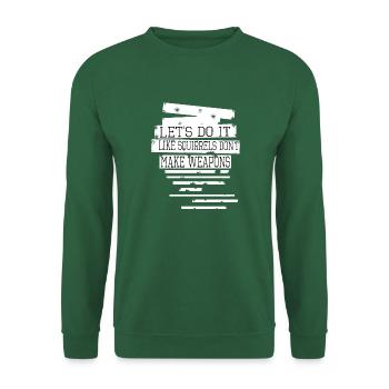 cool blagues d’anniversaire désarmement paix signe paix - Sweat-shirt Unisexe - vert foncé - Devant
