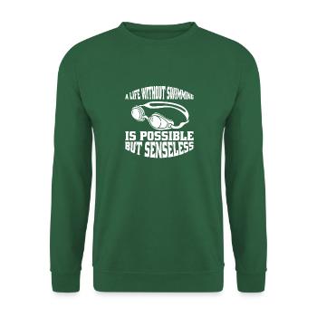 Swimming Club Swimmer Mrs. Schwimmer Swimming - Unisex Sweatshirt - green - Front