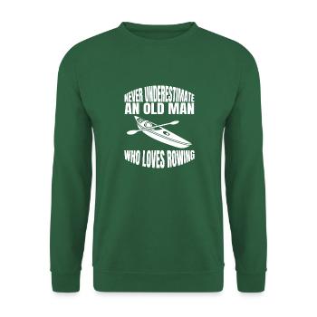 Ruderer Spruch Rudern Ruderin lustige Ruderverein - Unisex Pullover - Grün - Vorne