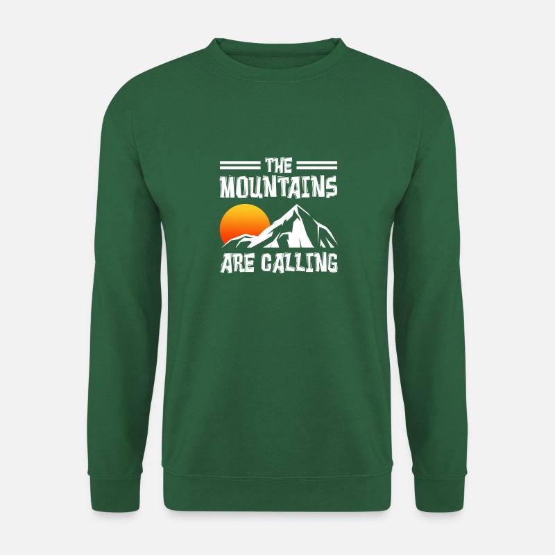 The mountains are calling - Unisex Pullover - Grün