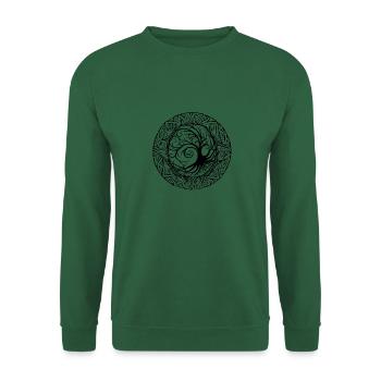 Celtic Ireland Celtic Knot Pattern Tree - Unisex Sweatshirt - green - Front