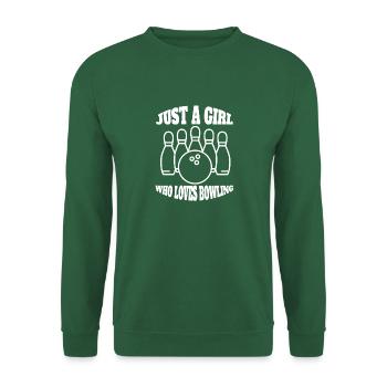 Bowling Bowling Bowling Ball Girl Bowler - Sweat-shirt Unisexe - vert foncé - Devant