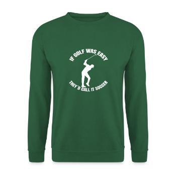 Golf Golfspielerin Golfschläger Spruch Golfball - Unisex Pullover - Grün - Vorne