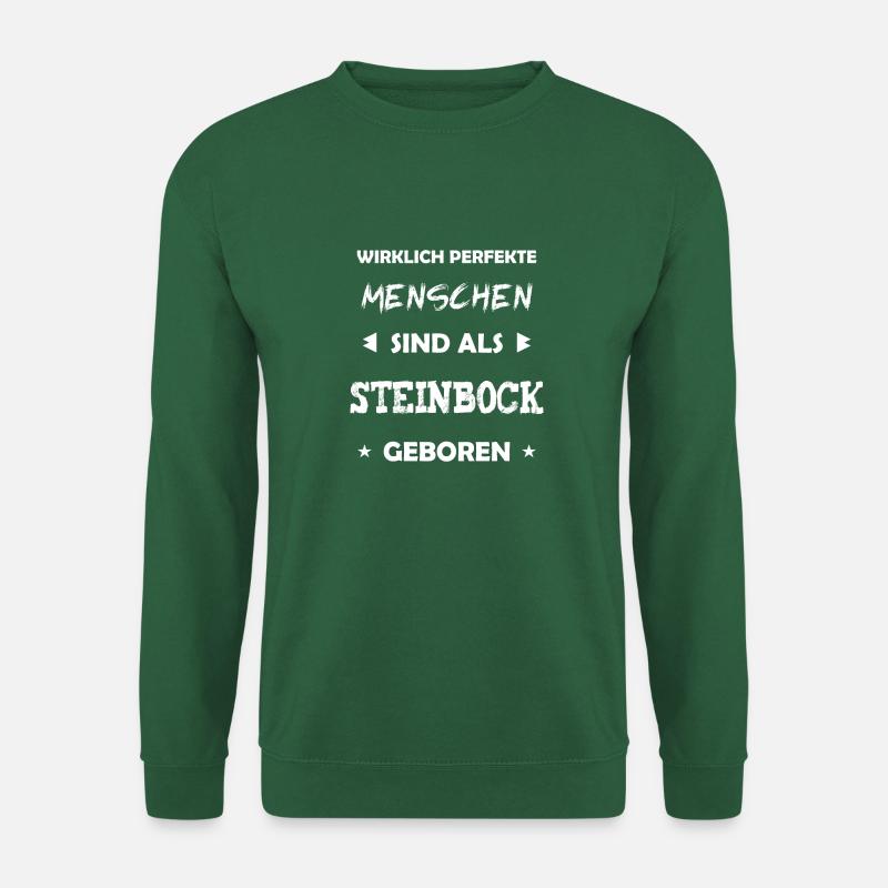 Steinbock Sternzeichen Geschenk - Unisex Pullover - Grün
