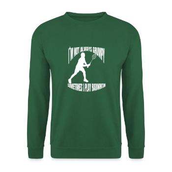 Badminton badminton fan badminton team - Unisex Sweatshirt - green - Front