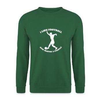 Fußballdesign Fußballspieler Fußballmannschaft - Unisex Pullover - Grün - Vorne