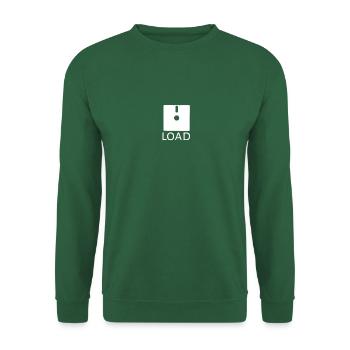 Load! Retro PC Design - Unisex Pullover - Grün - Vorne
