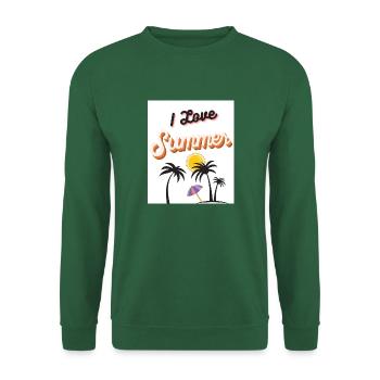I Love Summer - Unisex Pullover - Grün - Vorne