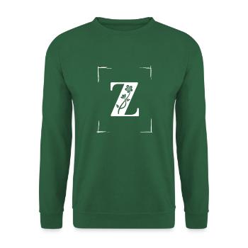 letter Z initial - Unisex Sweatshirt - green - Front