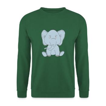 Baby Elephant - Unisex Sweatshirt - green - Front