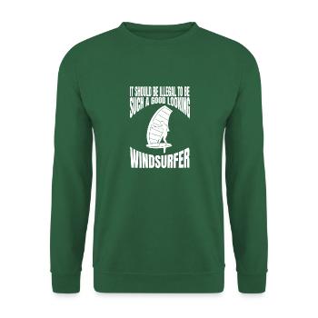 Windsurfing Kitesurfer Windsurfer Kitesurfing - Unisex Pullover - Grün - Vorne