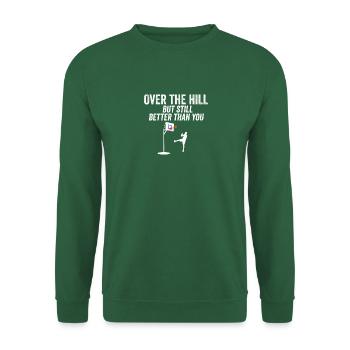 Funny Over The Hill Basketball 30th 40th B-Day Fun - Unisex Sweatshirt - green - Front