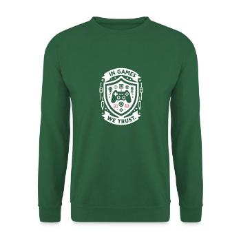 Dans les jeux auxquels nous faisons confiance - Sweat-shirt Unisexe - vert foncé - Devant