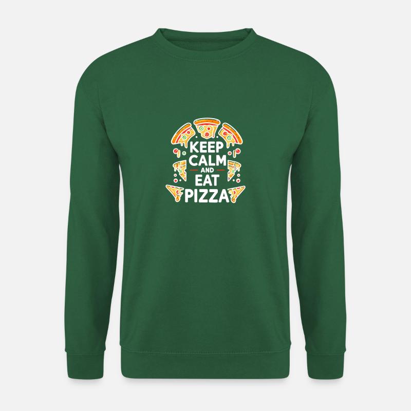 Keep Calm and Eat Pizza - Unisex Sweatshirt - green