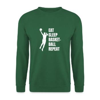 Basketball Basketballspieler Basketballteam - Unisex Pullover - Grün - Vorne