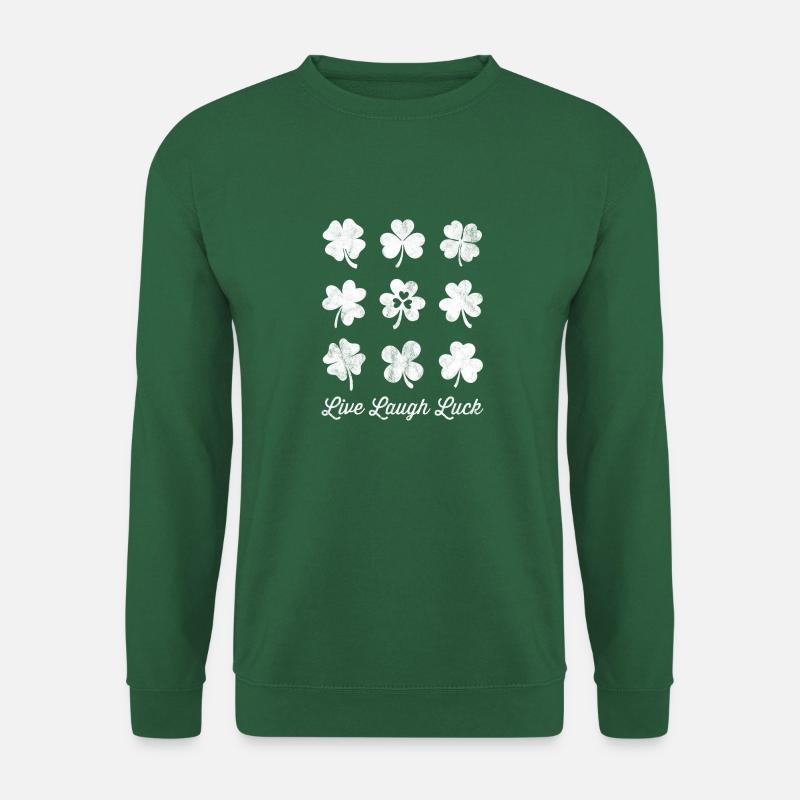 Live Lachglück - Unisex Pullover - Grün