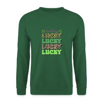 Sich glücklich fühlen - Unisex Pullover - Grün - Vorne