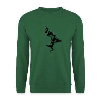 climbing, bouldering, rock climbing, mountains, mountaineering - Unisex Sweatshirt - green - Front