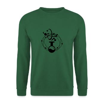 Tableau périodique de la science de la chimie des neurones - Sweat-shirt Unisexe - vert foncé - Devant