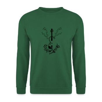 Musical Notes Music Musicians Clefs Sheet Music - Unisex Sweatshirt - green - Front