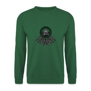 Indianer Ureinwohner Traumfänger Cowboy Western - Unisex Pullover - Grün - Vorne