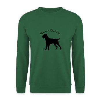 Deutsch Drahthaar - Unisex Pullover - Grün - Vorne